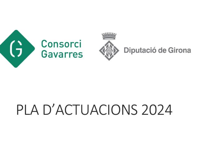pla actuacions 2024 Consorci de les Gavarres