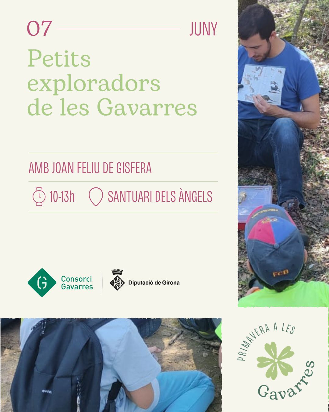 Cartell de l'activitat de Petits Exploradors que es farà al Santuari dels Àngels