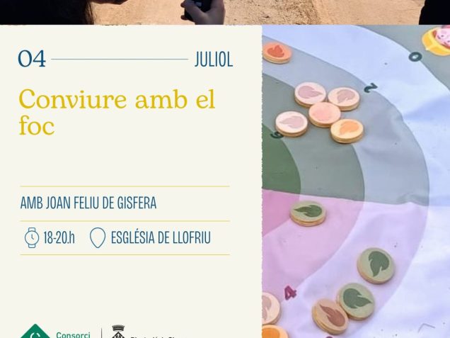 Cartell activitat conviure amb el foc a Palafrugell