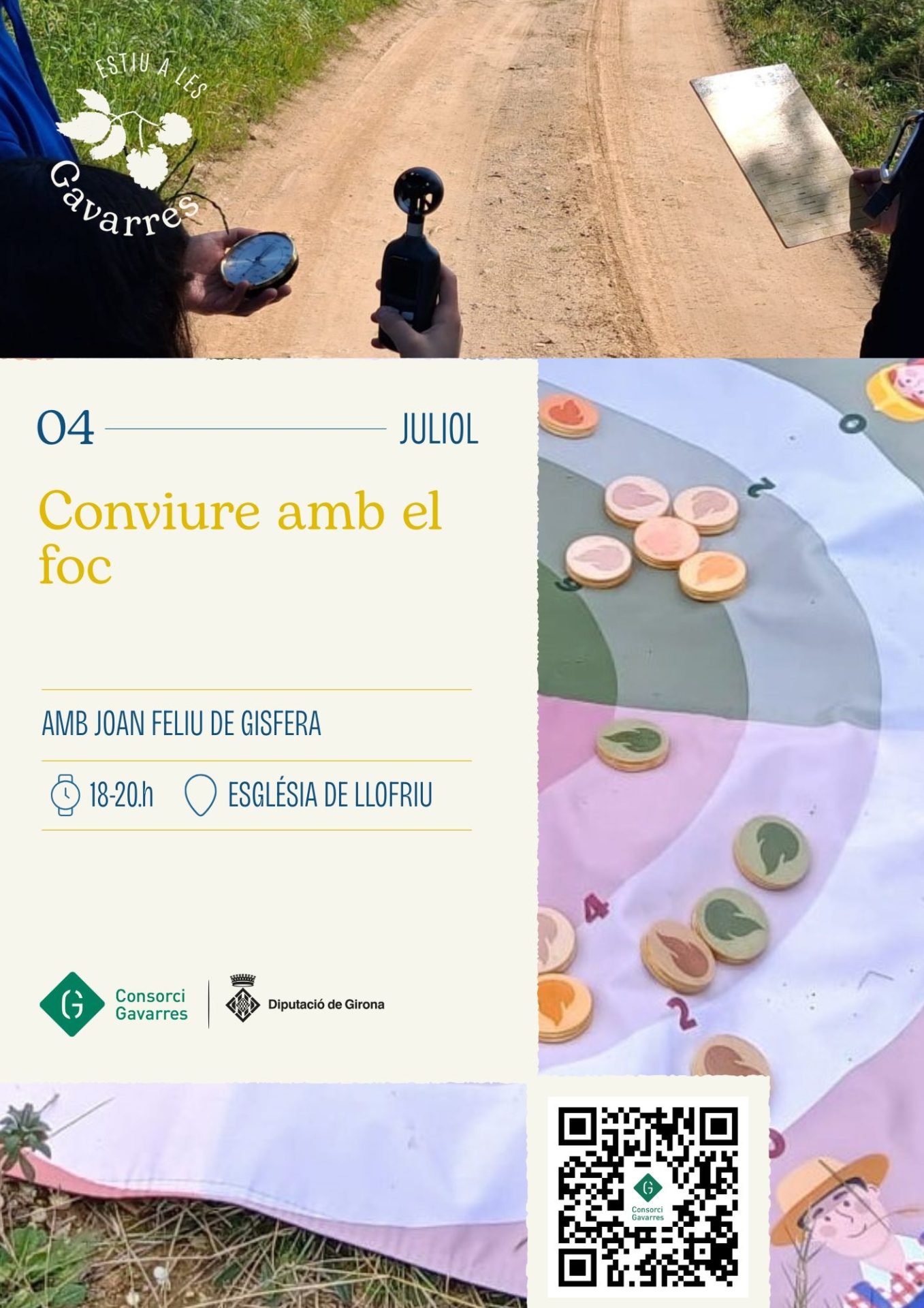 Cartell activitat conviure amb el foc a Palafrugell